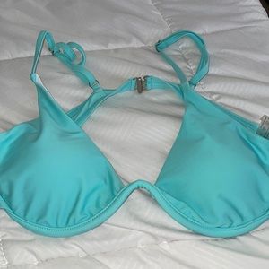 Blue bikini top